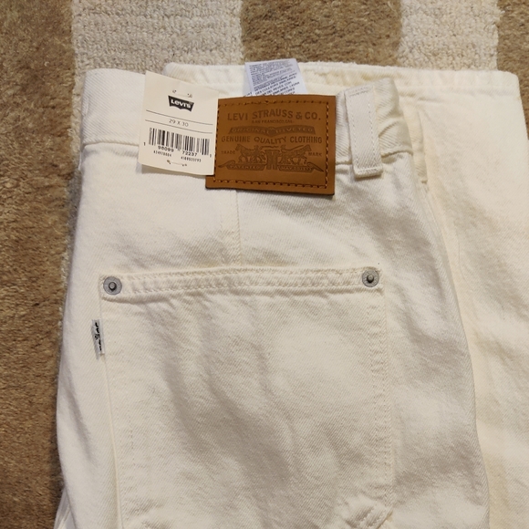 Levi's Dad Utility Straight Leg Jeans in Ecru, size 29 - Picture 3 of 8